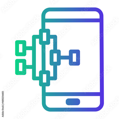organization Line Gradient Icon