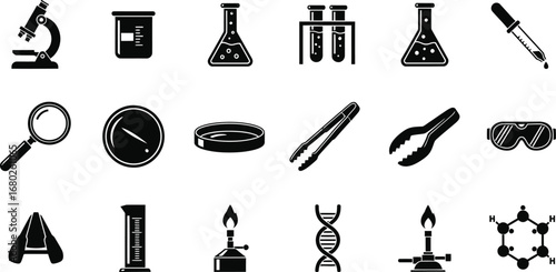 Laboratory Equipment Icons