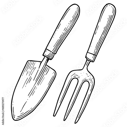 Garden Trowel and Fork Set