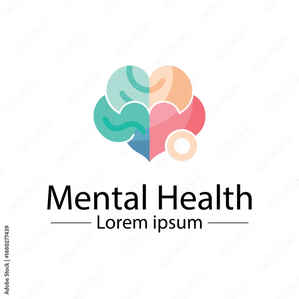 Obraz premium Mental health logo