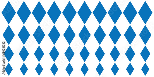 Seamless harlequin pattern with black diamonds on a white background.