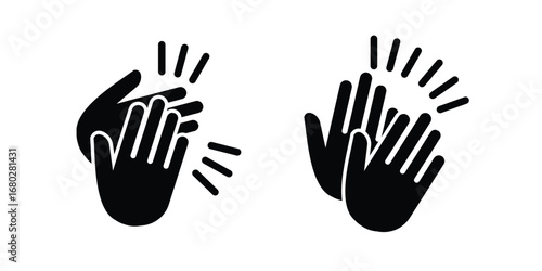 collection of clapping hands icons