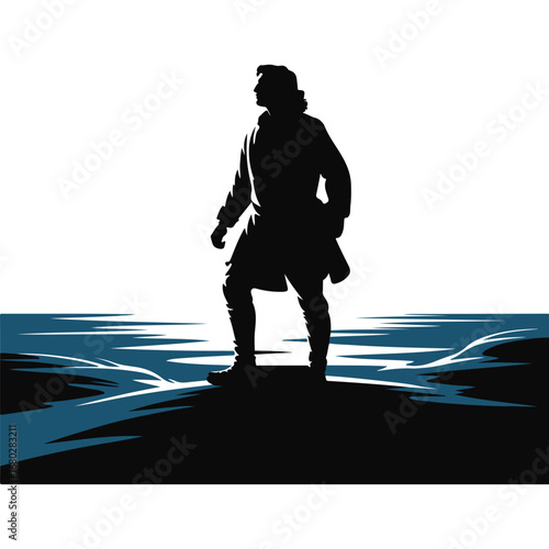 Columbus Day Silhouette Icon Vector Designs