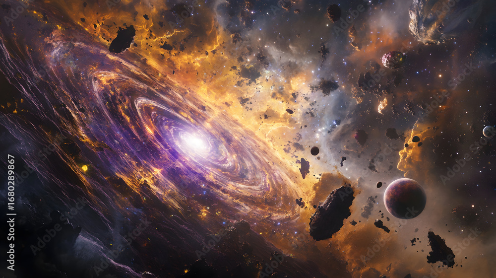 Naklejka premium planet earth in space