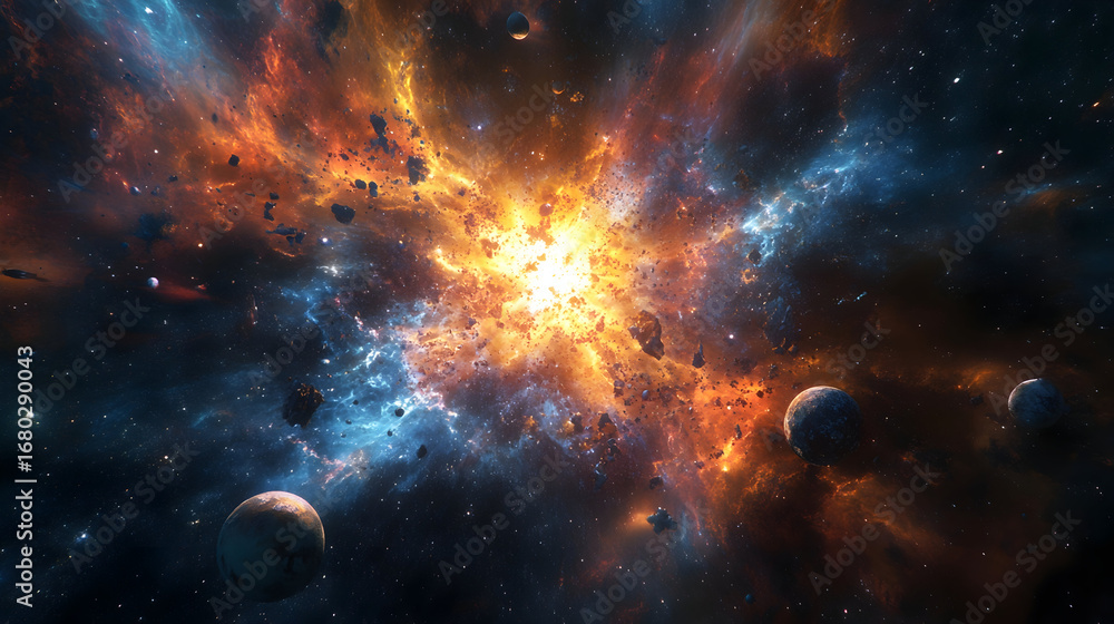 Fototapeta premium space background with space