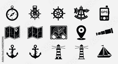 Nautical and Navigation Icons