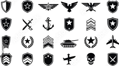 Military Emblems and Insignia: A Collection of Armed Forces Symbols"