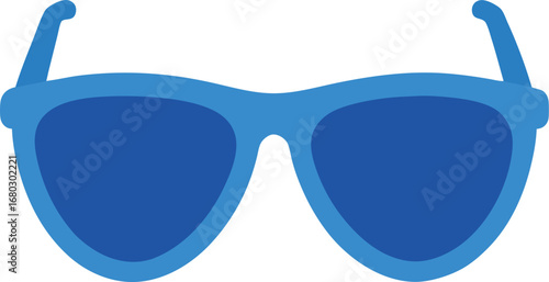 Stylish blue summer sunglasses for warm weather activities and beach vacations