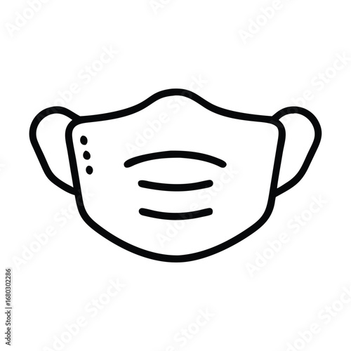 Face mask vector icon stock vector. Illustration