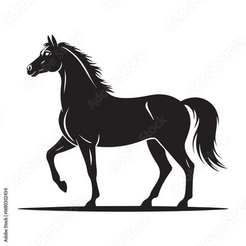 horse silhouette vector