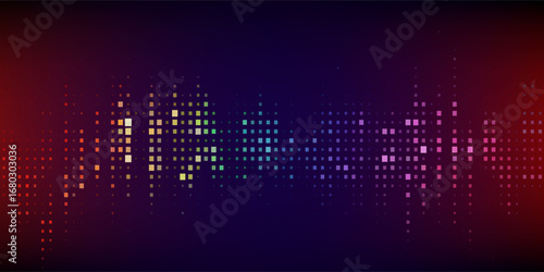Abstract Digital EQ Equalizer. Sound Wave Design Element. Speaking Sound Wave Vector Illustration. Eps10