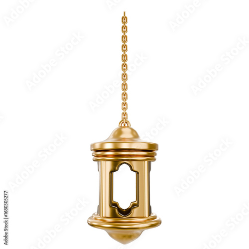 3D Islamic Lantern Illustration Decoration