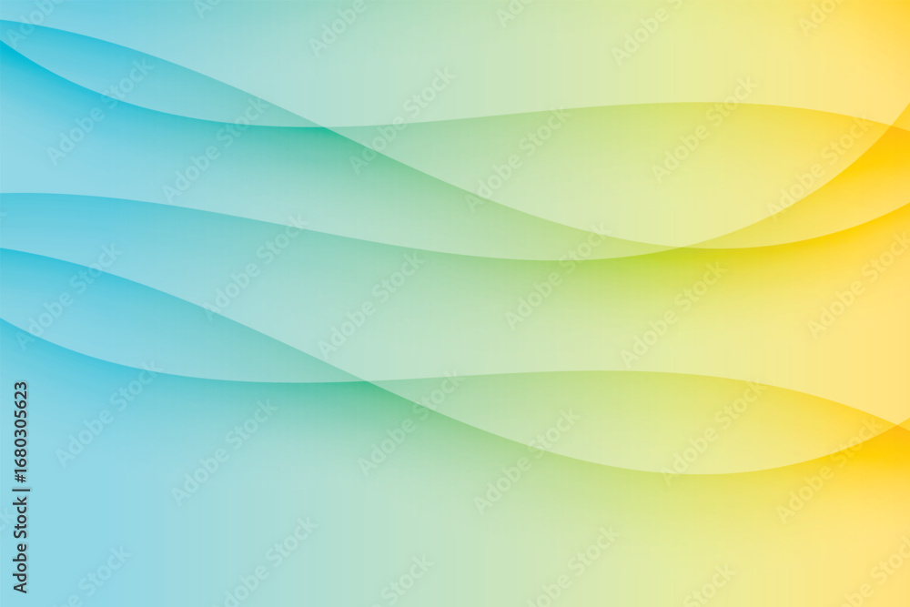 Fototapeta premium abstract background with wavy shapes gradient dynamic fluid color style
