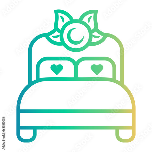 honeymoon Line Gradient Icon