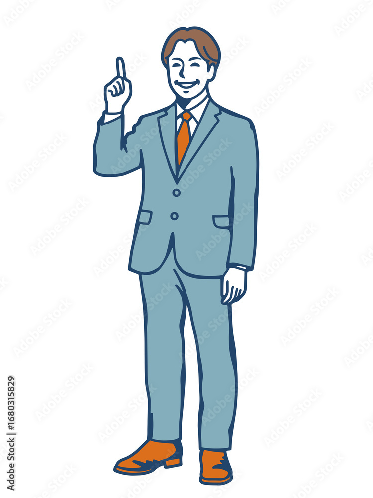 Obraz premium Businessman Giving Advice with a Smile