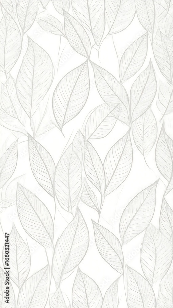 Fototapeta premium Delicate leaf pattern