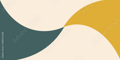 Artistic Scandinavian style poster in trending colors. Geometric pattern for web banner, decor of pillows in the interior, business presentations, corporate identity.