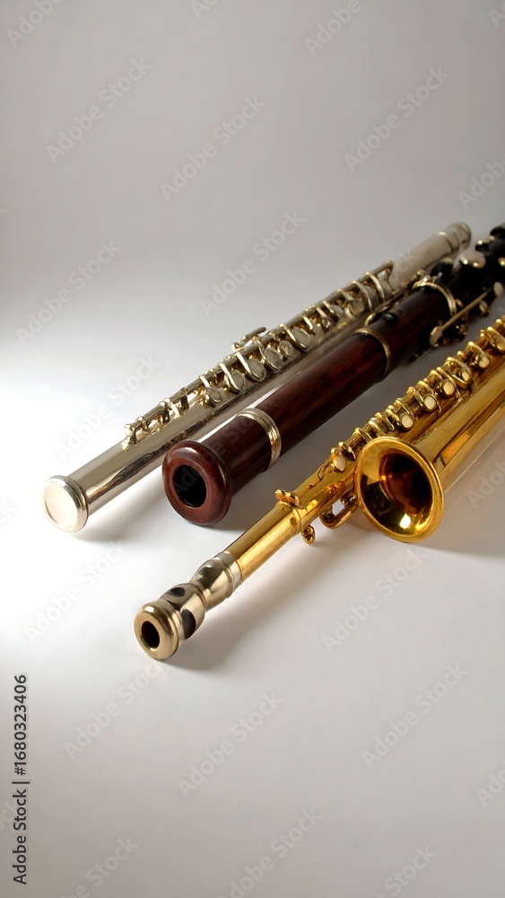 Fototapeta premium Flutes & Saxophones Display