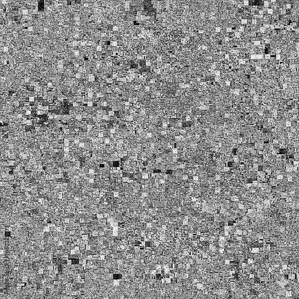 Fototapeta premium Abstract black and white grunge texture with scratches, dust, noise, and glitter particles on dark background, distressed vintage style, high resolution 