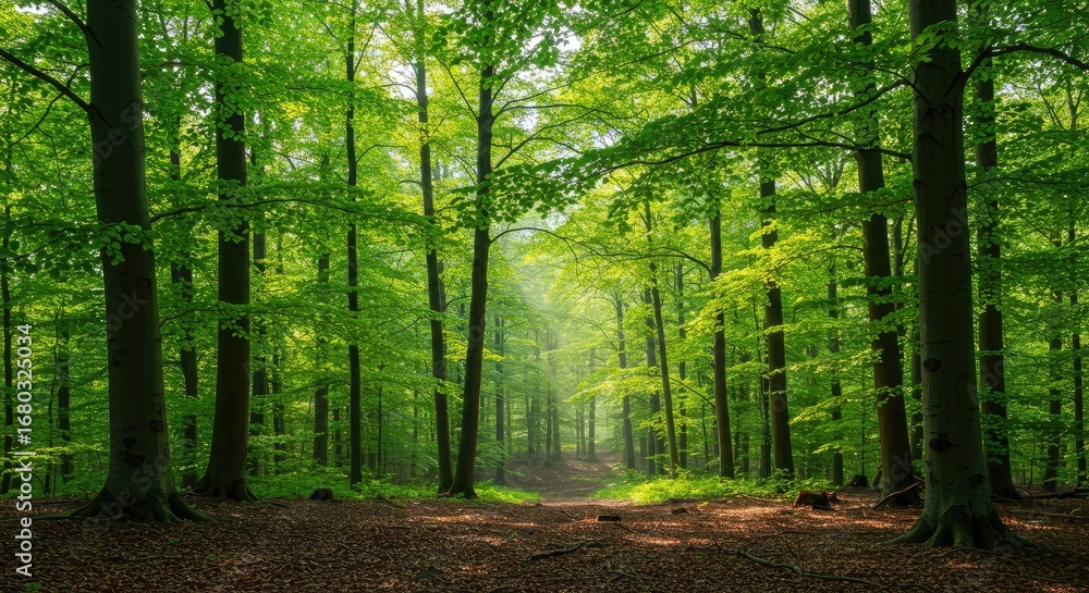 Obraz premium footpath in the forest