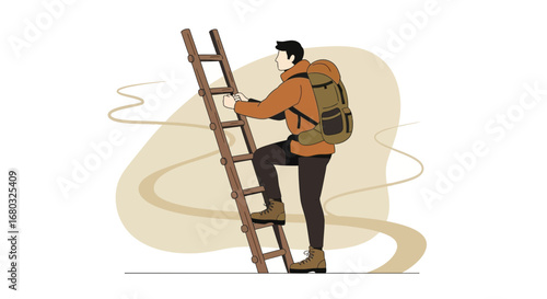 Adventurer Scaling Ladder Towards Ambitions and Achieving Goals Step by Step