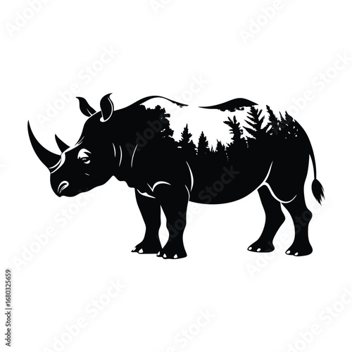rhino vector illustration