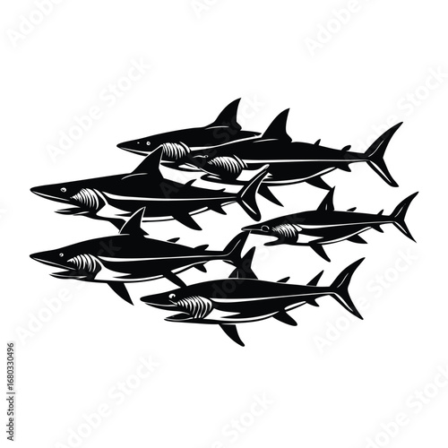 shark vector design illustration.