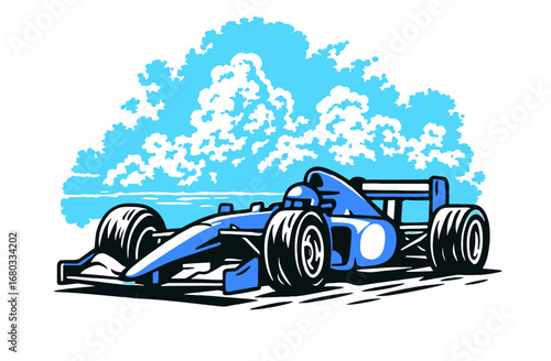 Super Car Racing Illustration Design. Fast wheels challenge. Automobile speed race poster. Race car racing. Super sports racing car. Racing club Illustration. Racing Team Design. Sports car drifting. 
