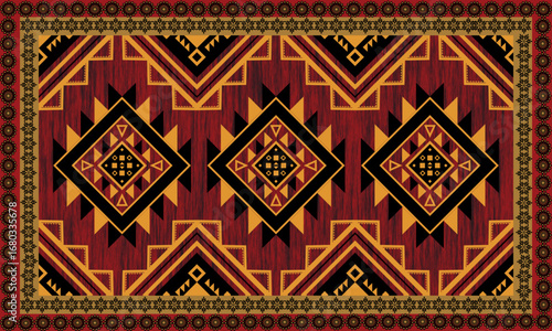 Native American, Aztec, Mian Pattern, RUG
