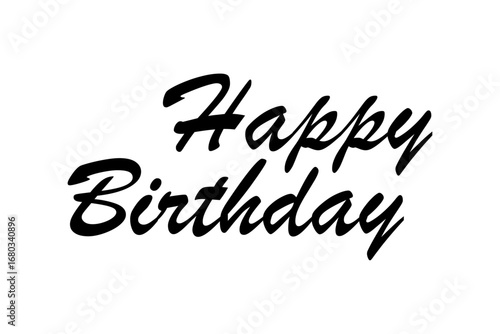 HAPPY BIRTHDAY - Happy Birthday（誕生日おめでとう）の文字の、よく目立つロゴマーク
