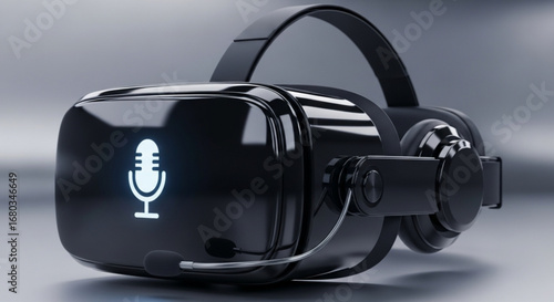 Black vr headset virtual reality headset with microphone gaming headset for immersive gaming experience headset