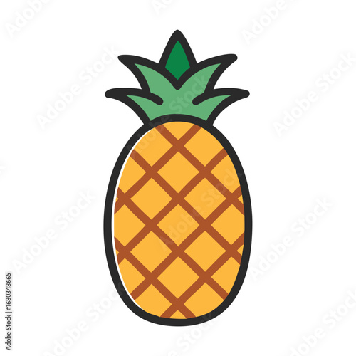 pineapple vector illustration