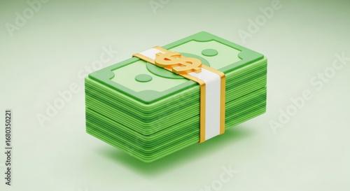 Stack of money cash currency finance wealth investment economy dollar bills greenback rich payment earning concept