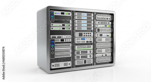 Server rack data center it equipment network hardware storage system computing technology infrastructure solution