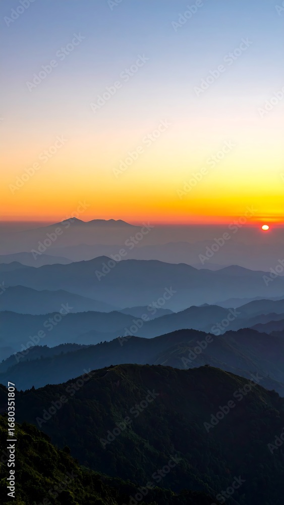 Fototapeta premium Mountain Sunrise Viewpoint (12)
