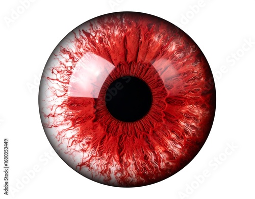 Close-up of a bloodshot eye