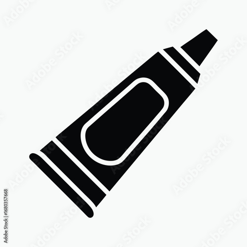 Tube Silhouette Icon for Cream or Ointment