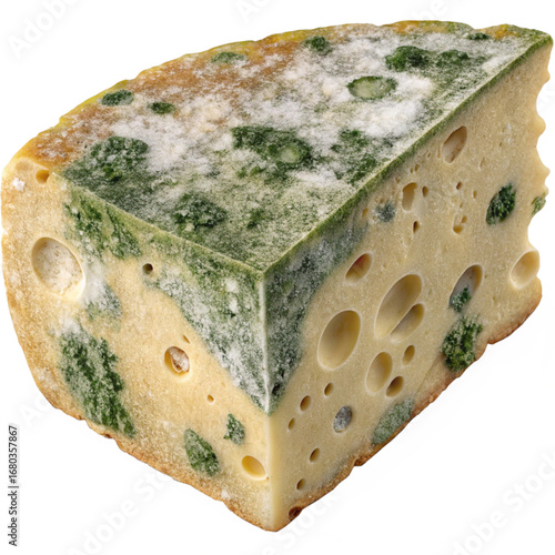 Exquisite blue cheese wedge with distinct mold showcasing culinary artistry and flavor complexity for gastronomic exploration