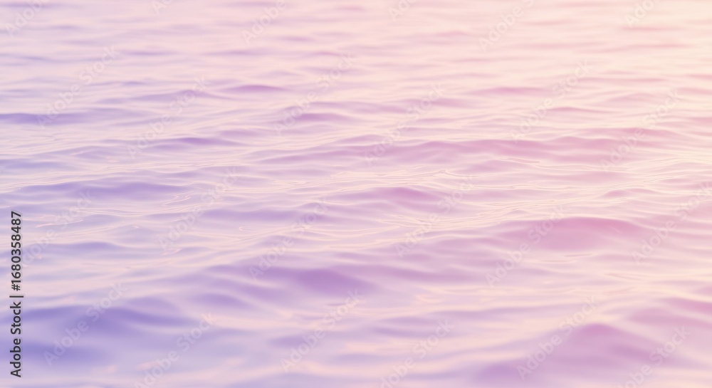 Obraz premium Gentle water ripples, subtly colored in soft pastels, creating a tranquil and serene ambiance.