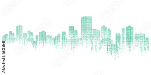 Abstract building skyscraper background, civil engineering theme. Eps10
