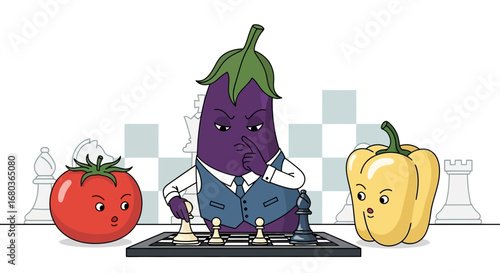 Vegetable Rivals Face Off In A High Stakes Chess Match Of Wits