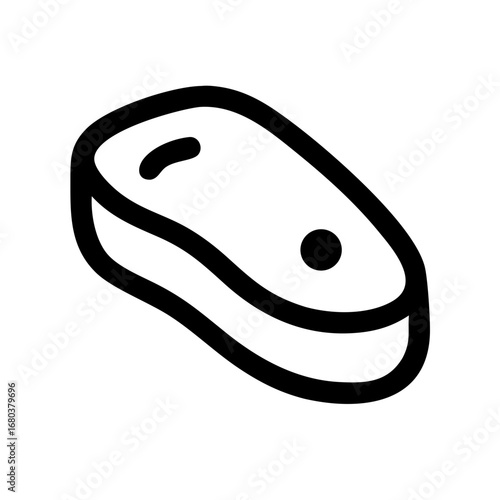 Delicious steak vector icon illustration for food menu design and restaurant promotion graphic design element