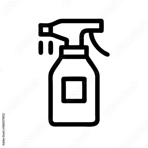 Spray bottle for cleaning and gardening vector icon illustration for hygiene and disinfection purposes use 