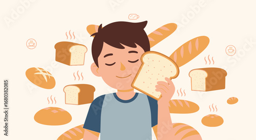 The Joyful Experience Of Smelling Freshly Baked Bread And Its Delightful Aroma