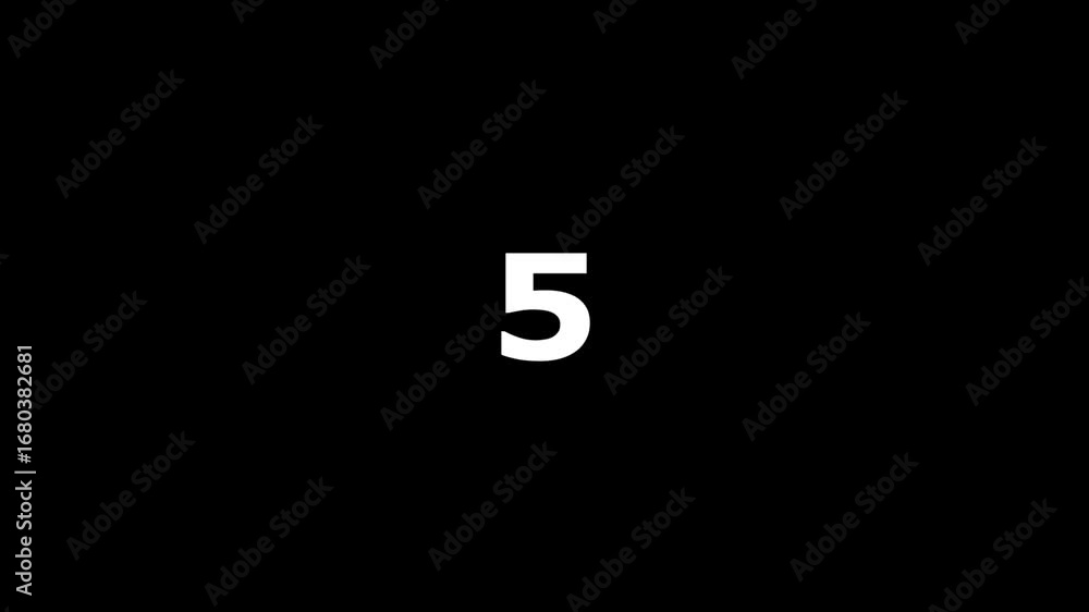Animated countdown timer with the number four and a circular progress bar on a black background, perfect for intros and outros Animated countdown timer with the number four and a circular progress bar on a black background, perfect for intros and outros