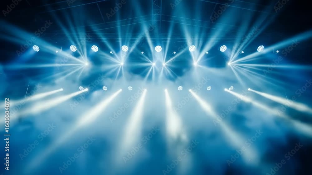 custom made wallpaper toronto digitalStage light concert lighting blue smoke dramatic atmosphere event illumination with spotlight beams entertainment performance music venue energy, creating vibrant scene and anticipation