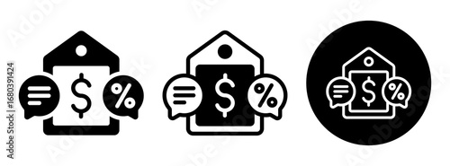 Bargains Icon Collection � Glyph & Mixed Style