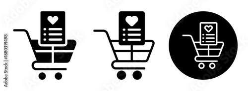 Wishlist Icon Collection � Glyph & Mixed Style