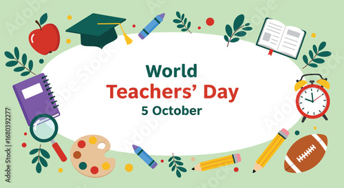 World Teachers Day Celebration with School Supplies.