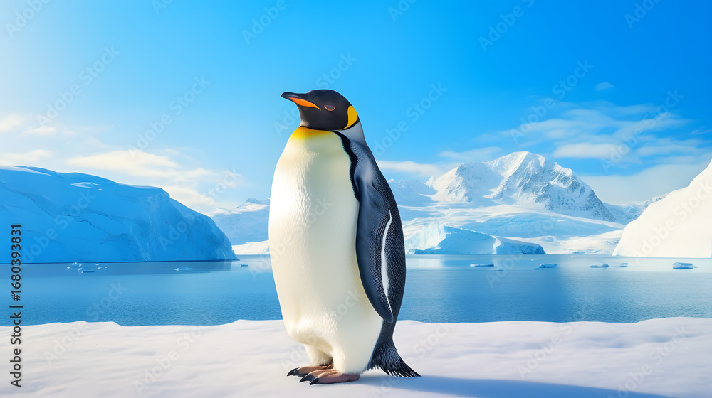 Fototapeta premium penguin in antarctica